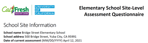 TRIENNIAL ASSESSMENT RESULTS